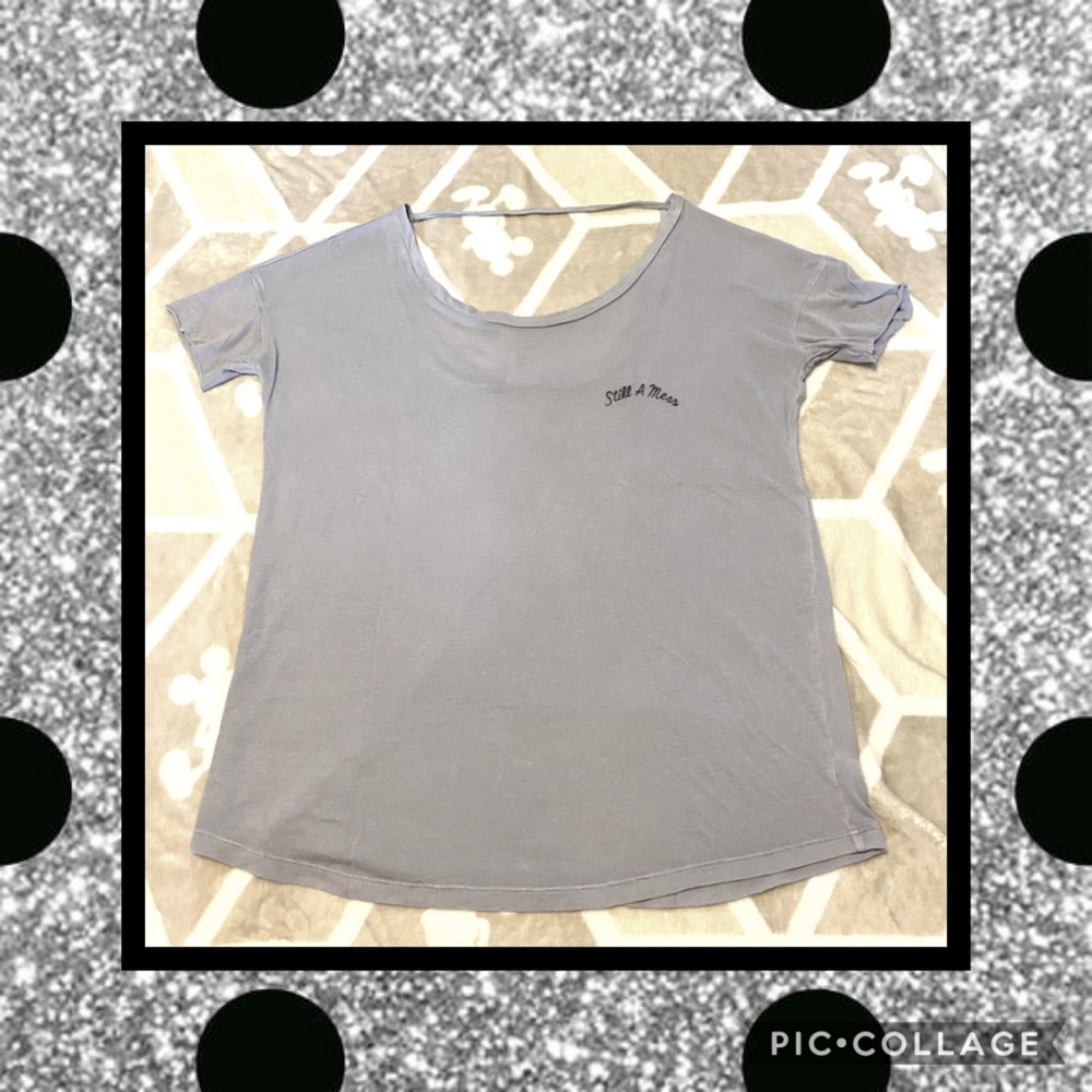 ❤️ 5/$20 VS PINK open back short sleeve tee